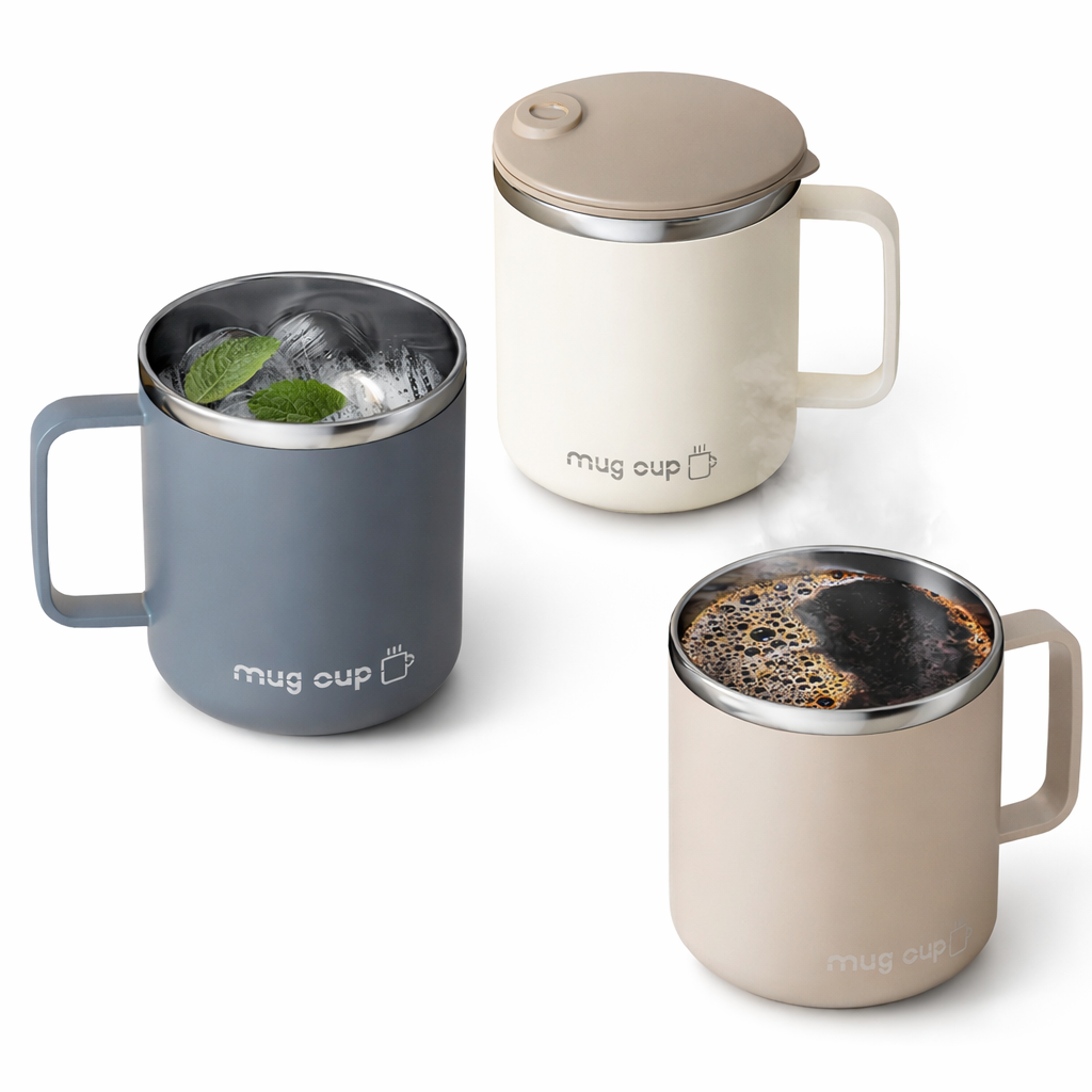 Insulated Stainless Steel Coffee Mug with Lid
