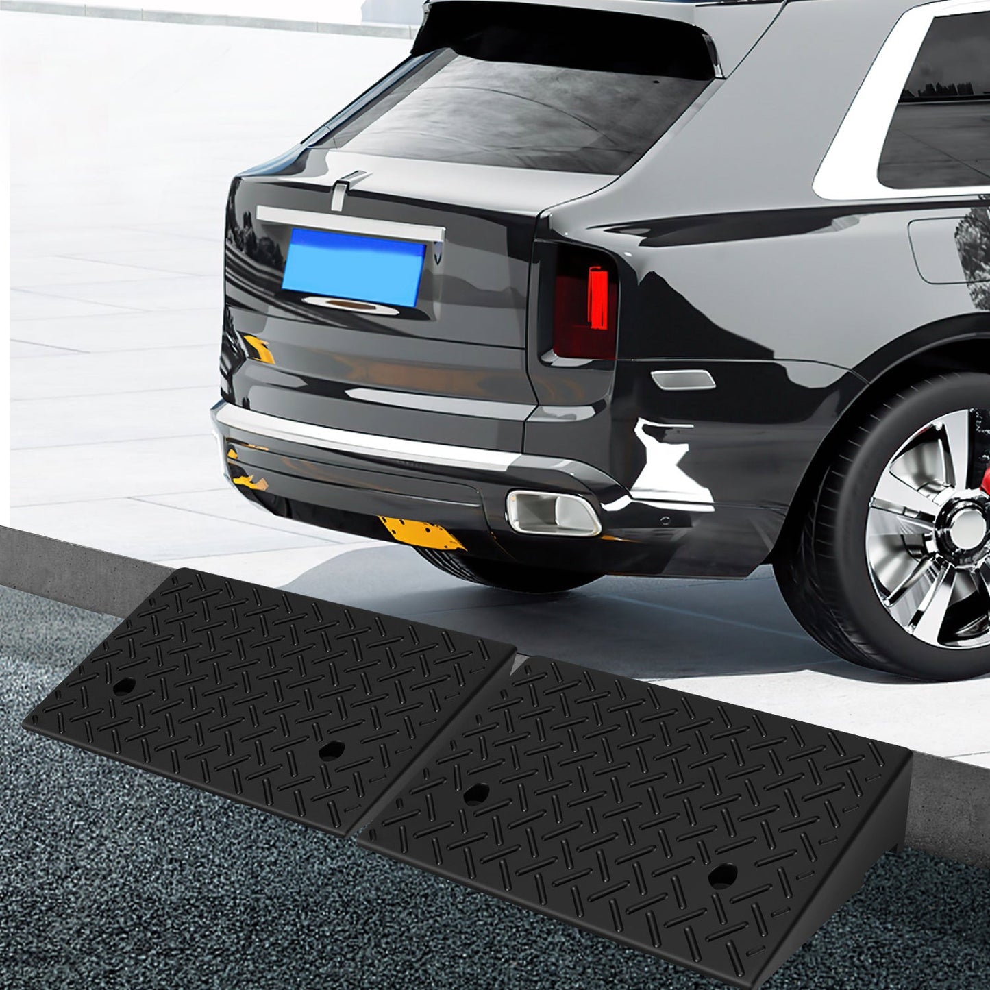 Rubber Kerb Ramps Set of 2 — 3 Tonne Capacity