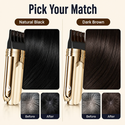 Clay comb for temporary hair color