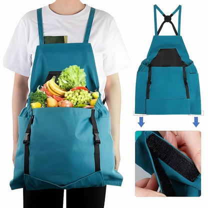 Garden Harvest Apron with Kangaroo Pocket