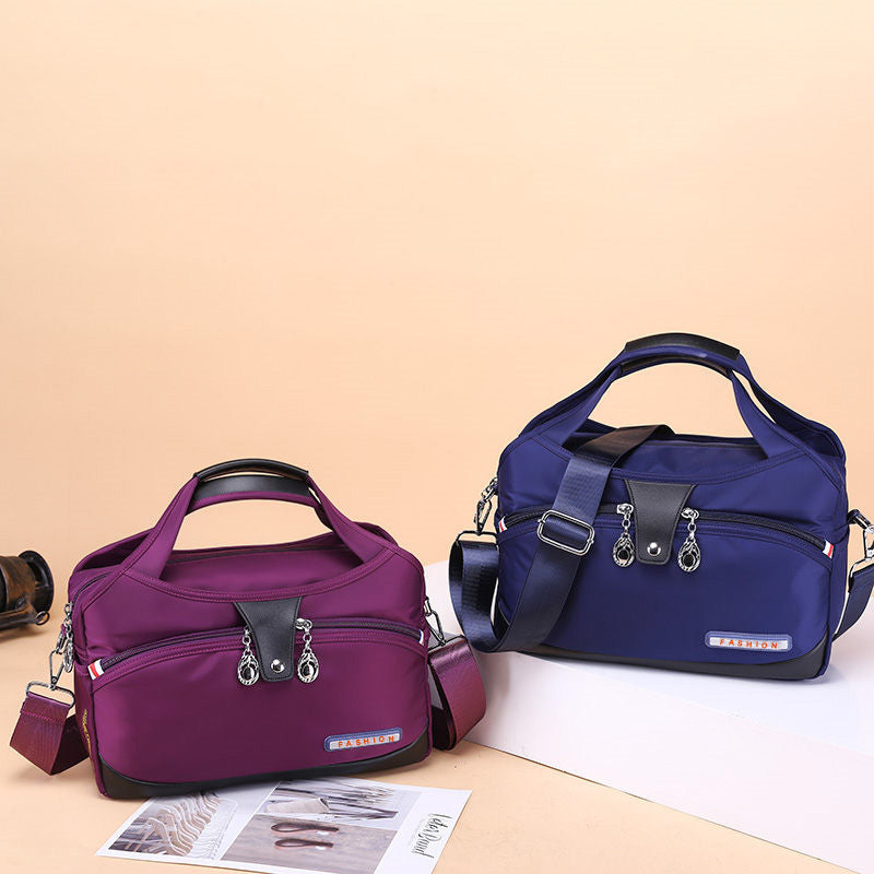 Nylon Crossbody Bag with Anti-Theft Protection