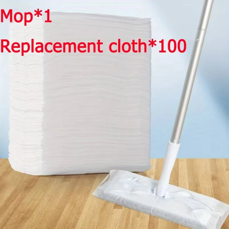 Flat mop with 112 cm handle
