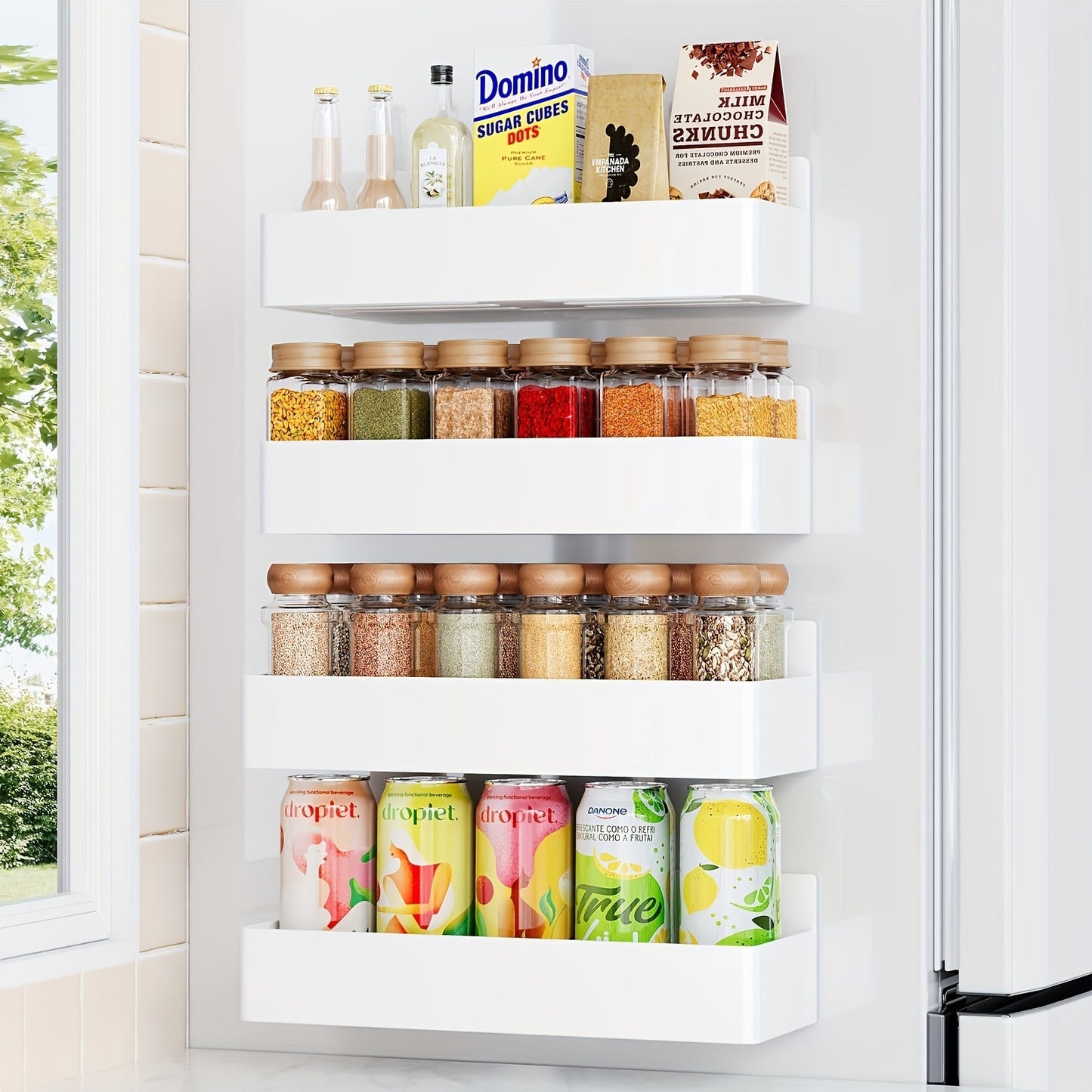 Magnetic Storage Shelf 4-Piece Set