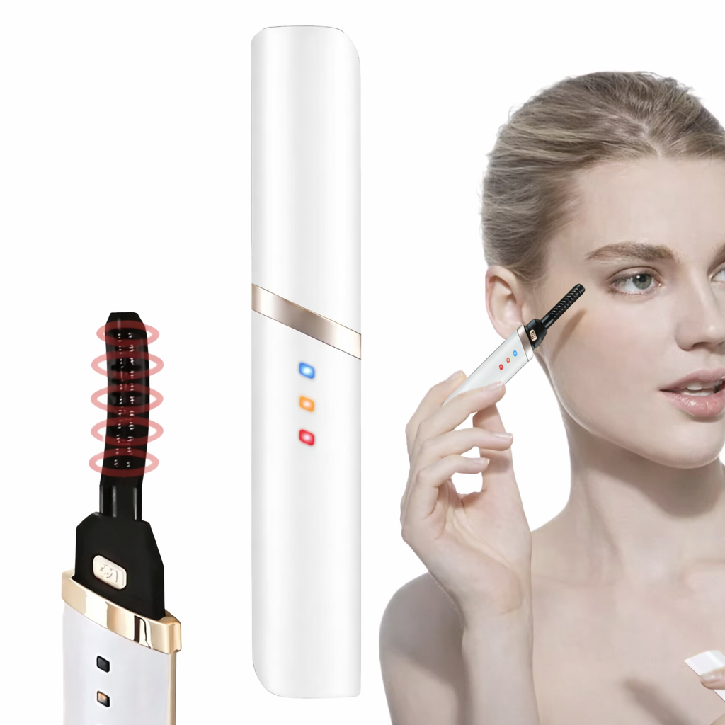 Heated Electric Eyelash Curler with 3 Heat Settings