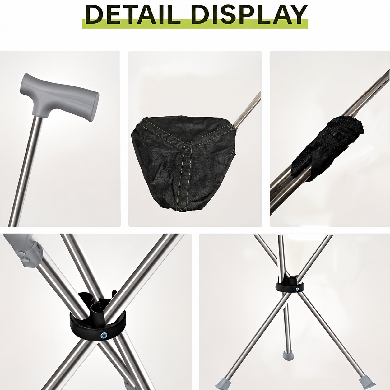 2-in-1 Walking Stick with Seat