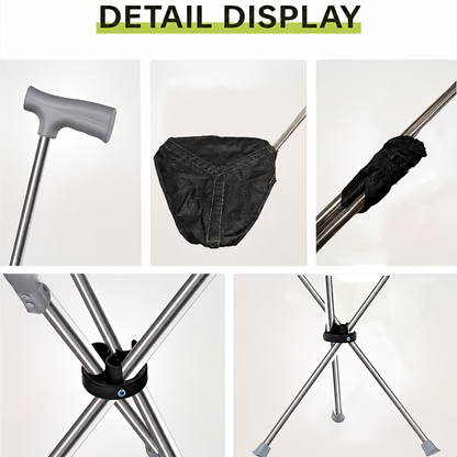 2-in-1 Walking Stick with Seat