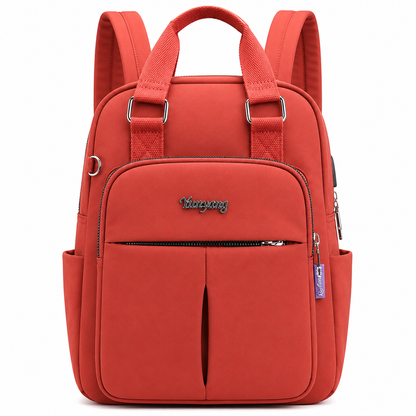 Oxford Rucksack with USB Charging Port, Water-Resistant
