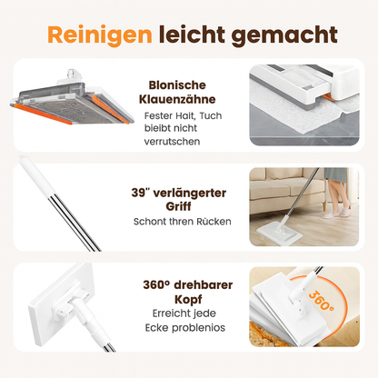 SmartMop 360 Degree Mop with Auto-Clamp System