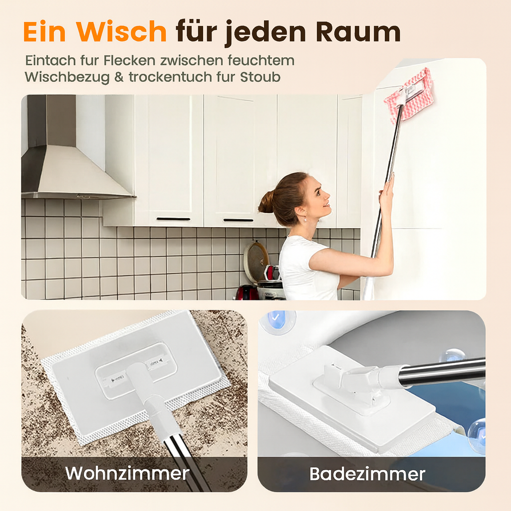 SmartMop 360 Degree Mop with Auto-Clamp System