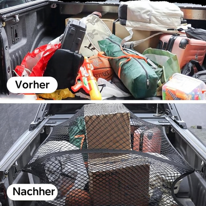 Elastic Cargo Net with Strong Hooks for Vehicles