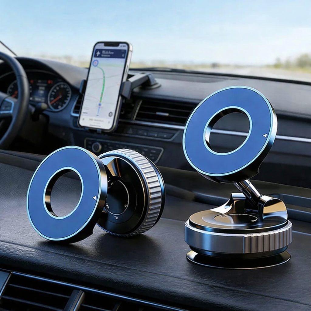 Magnetic Phone Holder with Vacuum Suction Cup