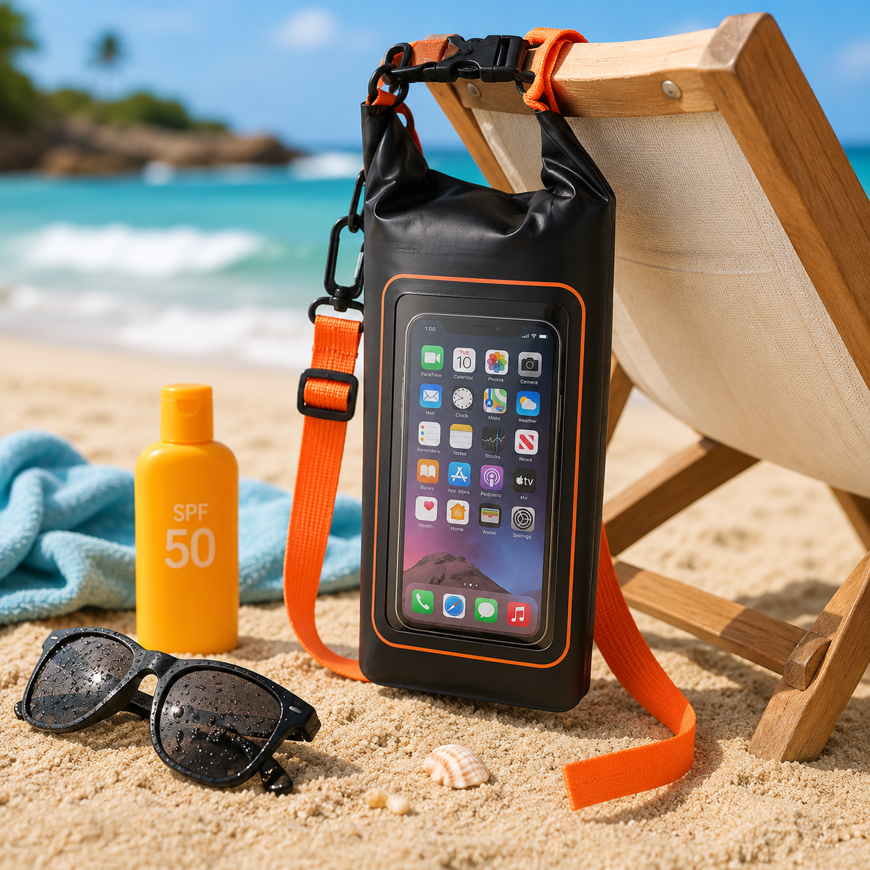 Waterproof Phone Bag with Shoulder Strap