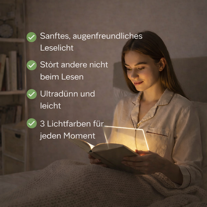 LumaLeaf Book Light with Adjustable LED