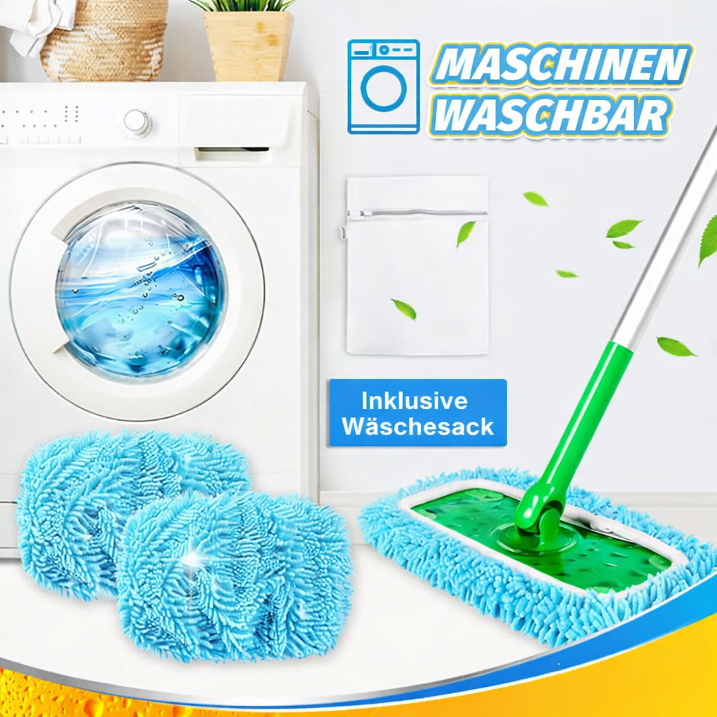 PureTide Reusable Microfibre Flat Mop Pads