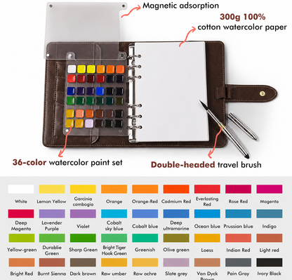 Fuumuui Watercolour Travel Sketchbook Set Large