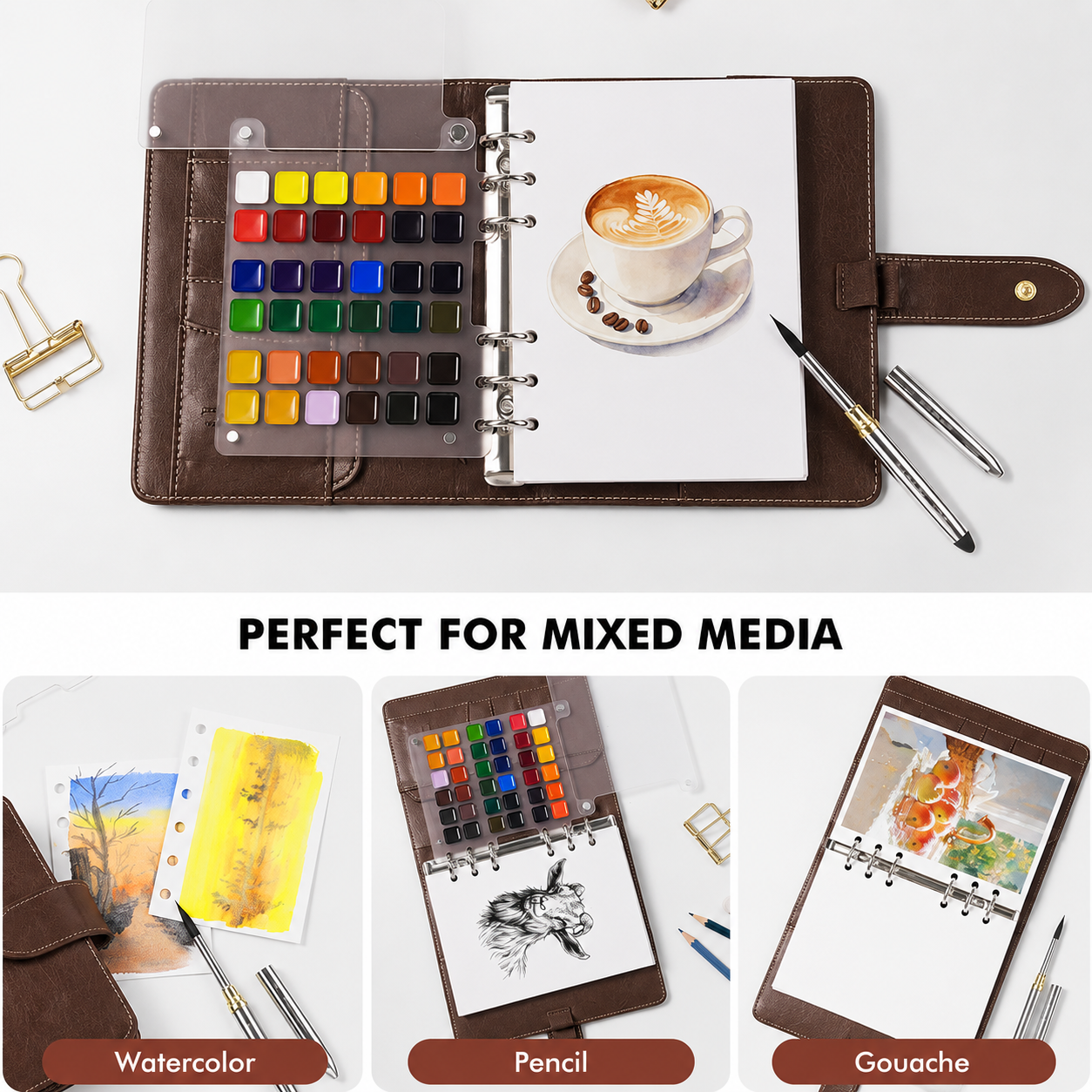 Fuumuui Watercolour Travel Sketchbook Set Large