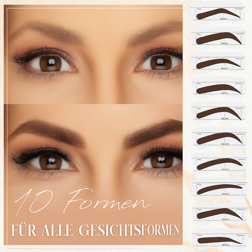 BrowMagic Eyebrow Stamp Kit with 10 Stencils