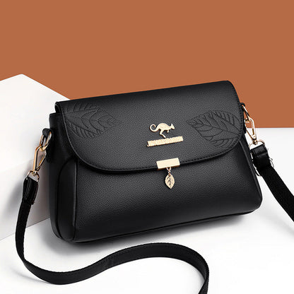 Multi-Compartment Women's PU Leather Handbag
