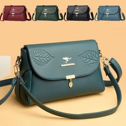 Multi-Compartment Women's PU Leather Handbag