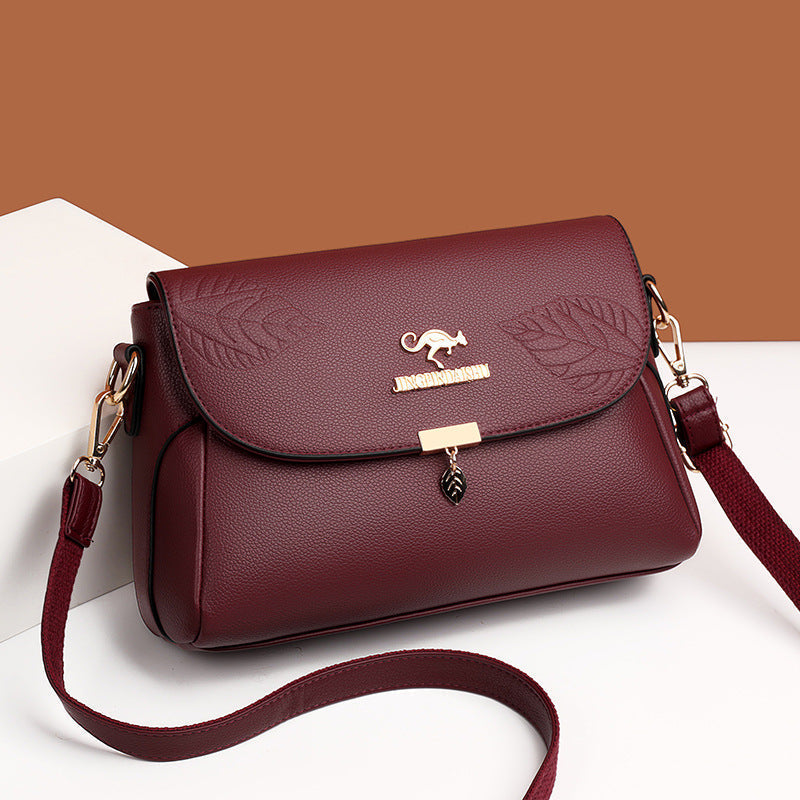 Multi-Compartment Women's PU Leather Handbag