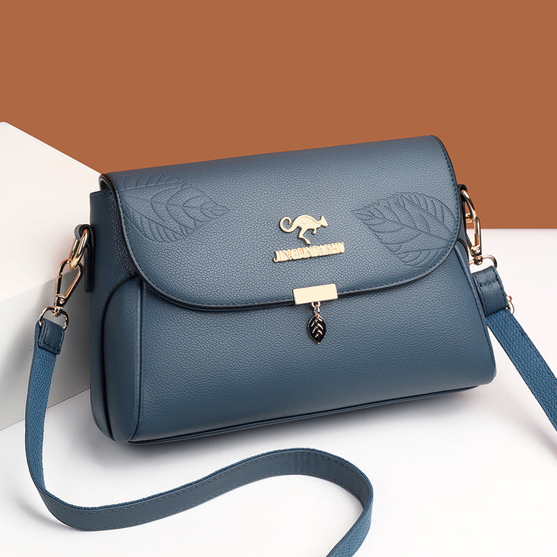 Multi-Compartment Women's PU Leather Handbag
