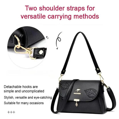 Multi-Compartment Women's PU Leather Handbag