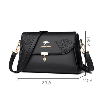 Multi-Compartment Women's PU Leather Handbag