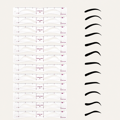 Eyebrow Stencil Kit with Elastic Band