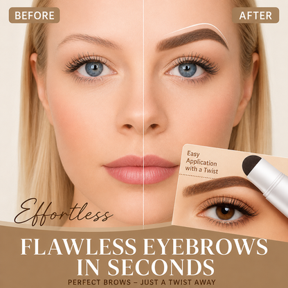 Eyebrow Stamp Kit with 10 Stencils & Pomade