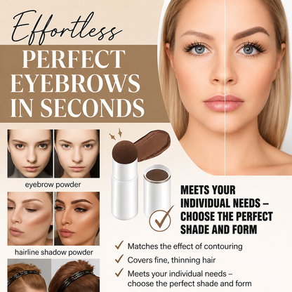 Eyebrow Stamp Kit with 10 Stencils & Pomade