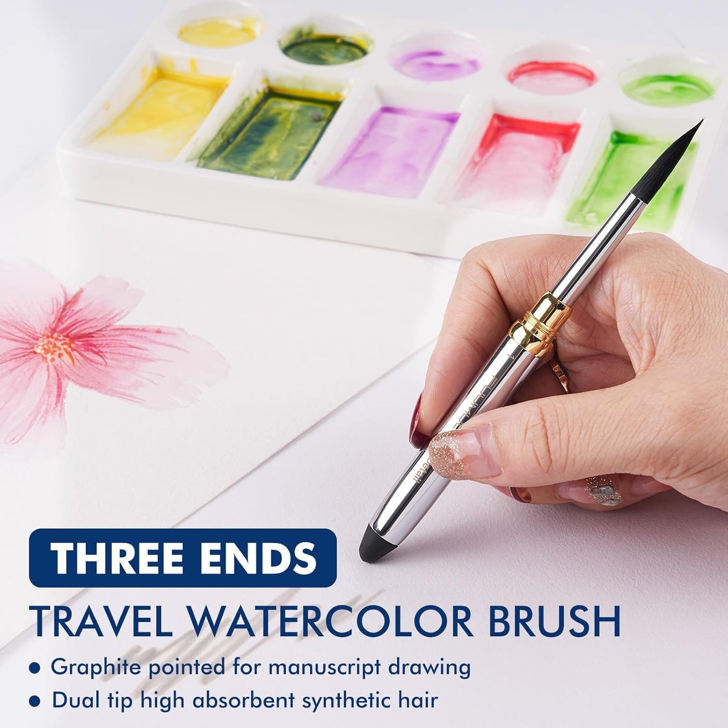 Fuumuui Watercolour Travel Sketchbook Set Large