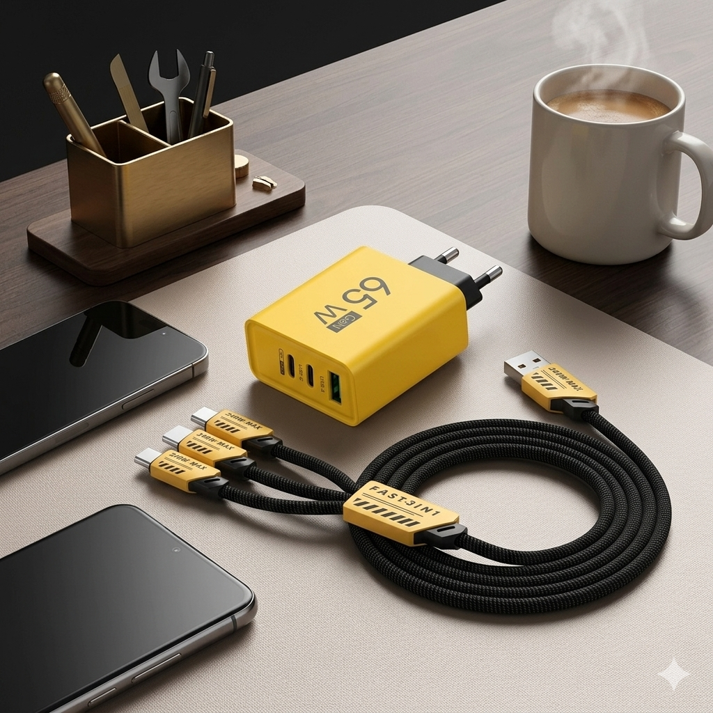 120W 4-Port USB-C Fast Charger