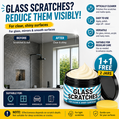 Glass Scratch Remover Polish Cream — Twin Pack