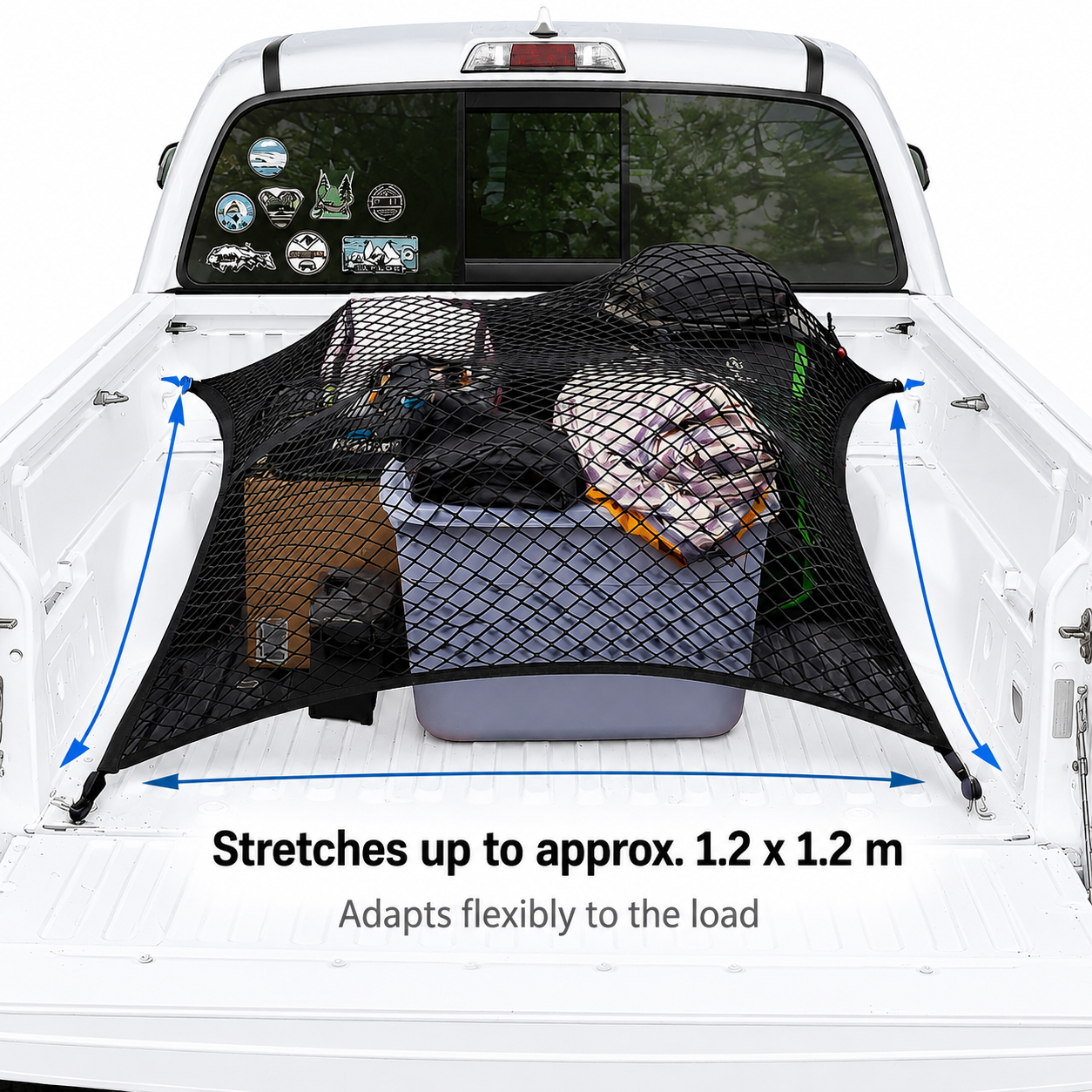 GripNet Pro Elastic Cargo Net 1.2 x 1.2m