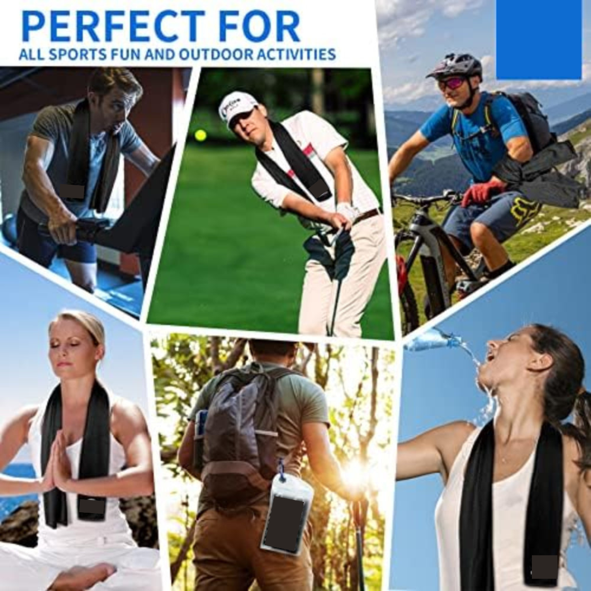 Microfibre Cooling Towels Set of 4 – Sport & Outdoor