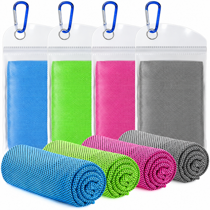 Microfibre Cooling Towels Set of 4 – Sport & Outdoor
