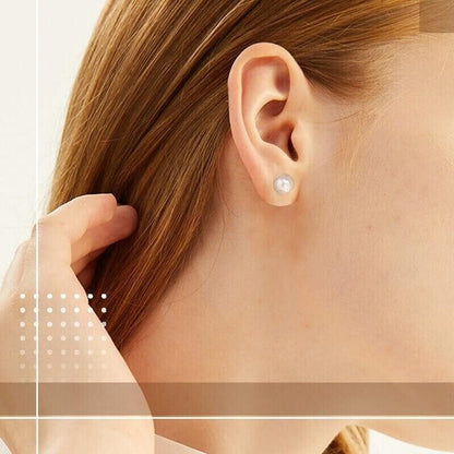 MagnaLuxe Magnetic Clip-On Earrings with Zirconia