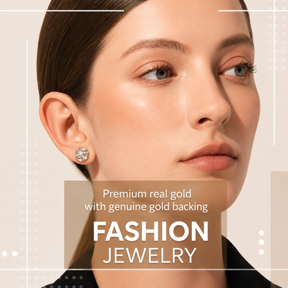 MagnaLuxe Magnetic Clip-On Earrings with Zirconia