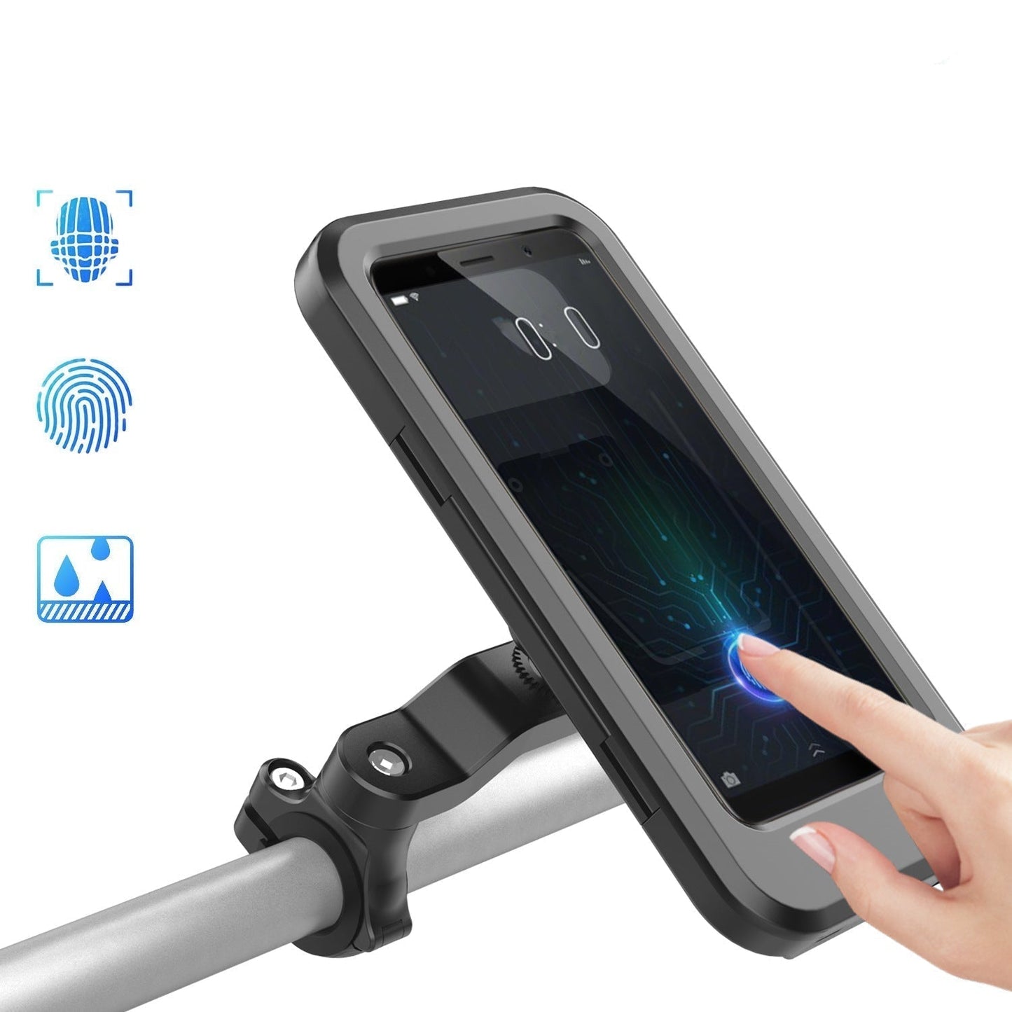 Bike Phone Mount with Wireless Charging