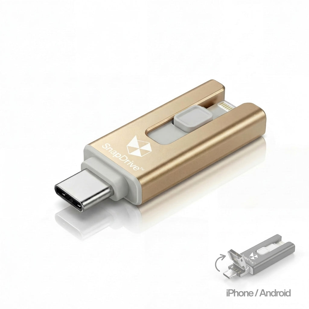 SnapDrive 4-in-1 Mobile Flash Drive for Smartphones