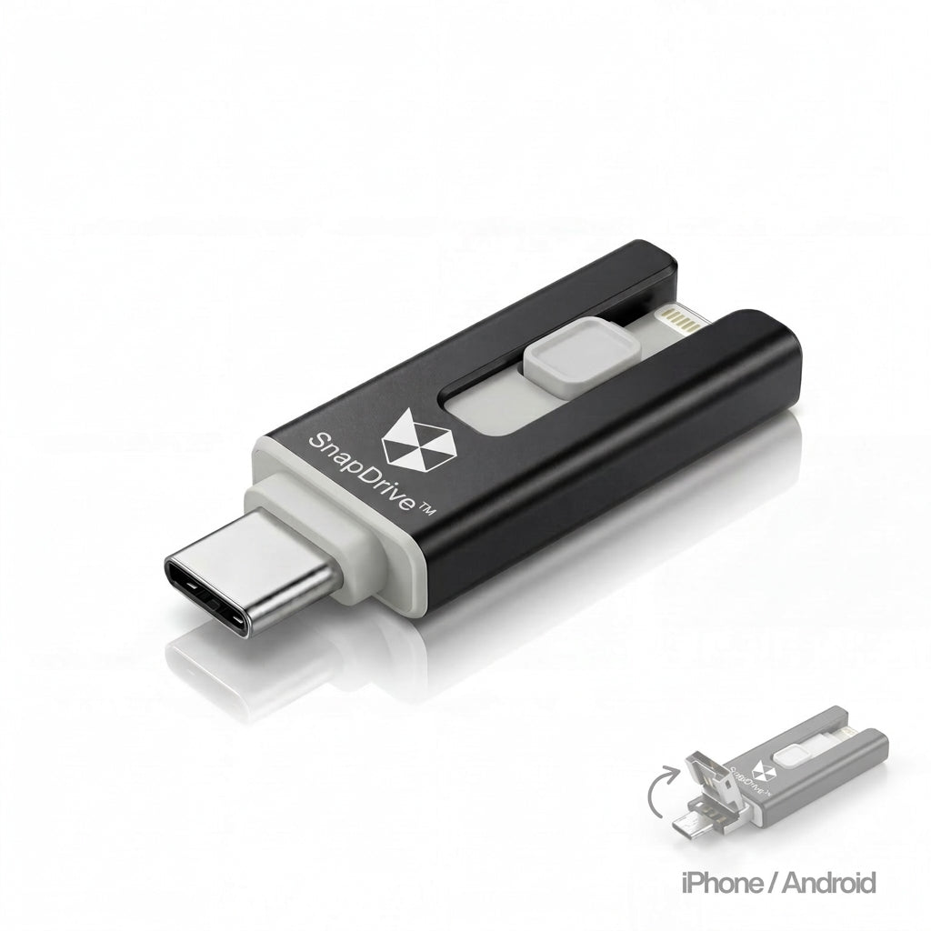 SnapDrive 4-in-1 Mobile Flash Drive for Smartphones