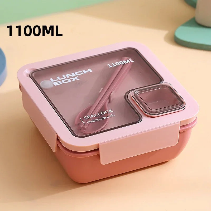 Bento Lunch Box with Cutlery – Leak-Proof
