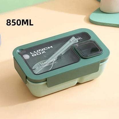 Bento Lunch Box with Cutlery – Leak-Proof