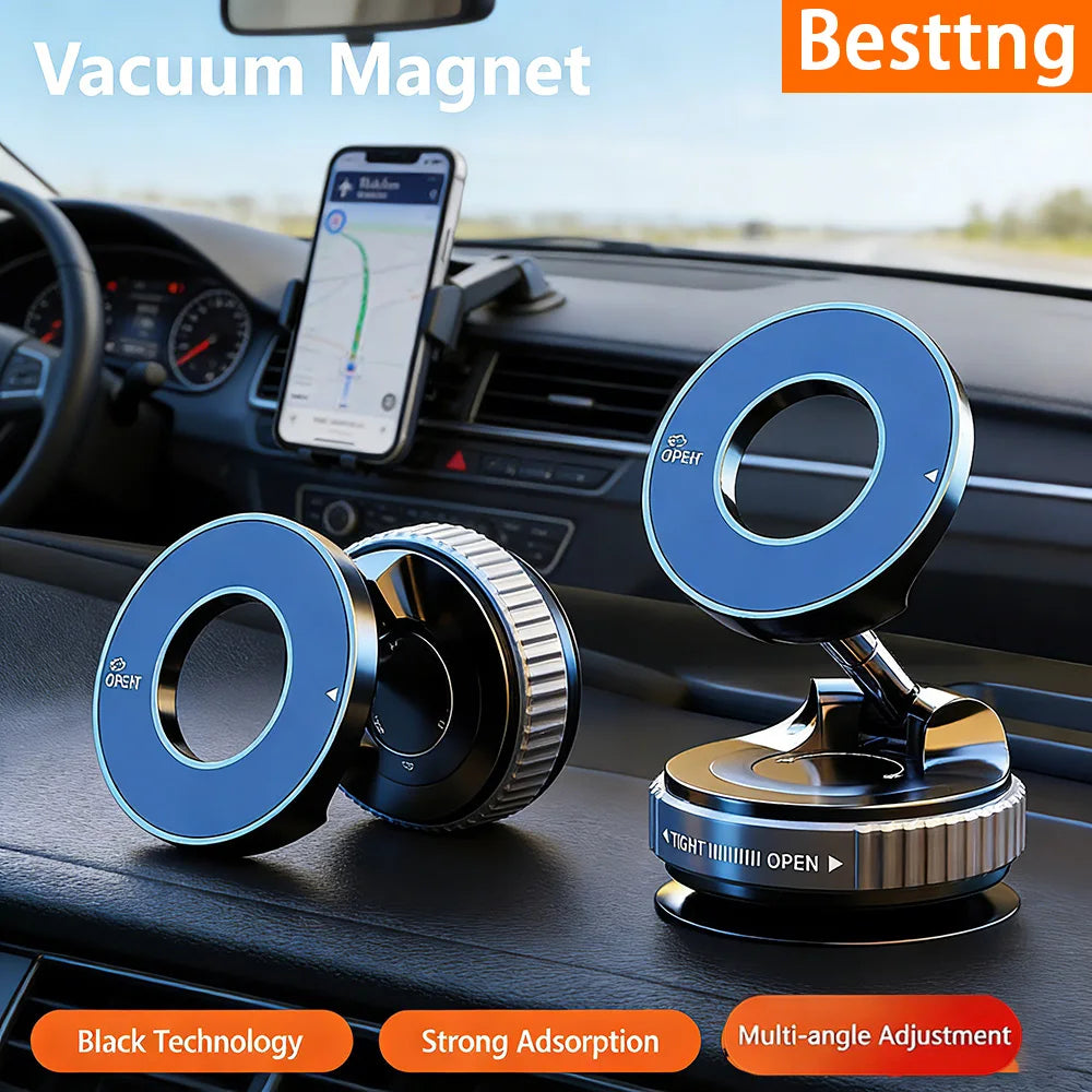 Magnetic Phone Holder with Vacuum Suction Cup
