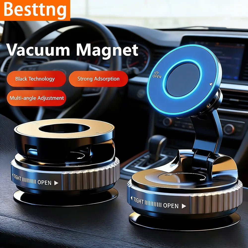 Magnetic Phone Holder with Vacuum Suction Cup