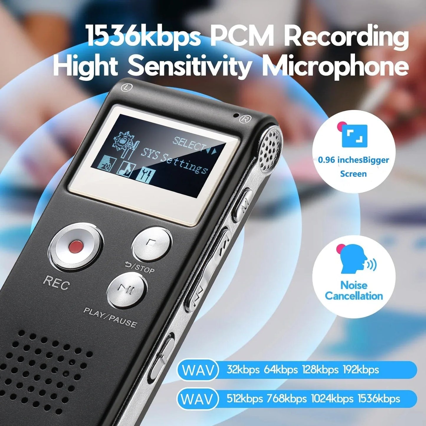 Voice-Activated Digital Dictaphone Recorder