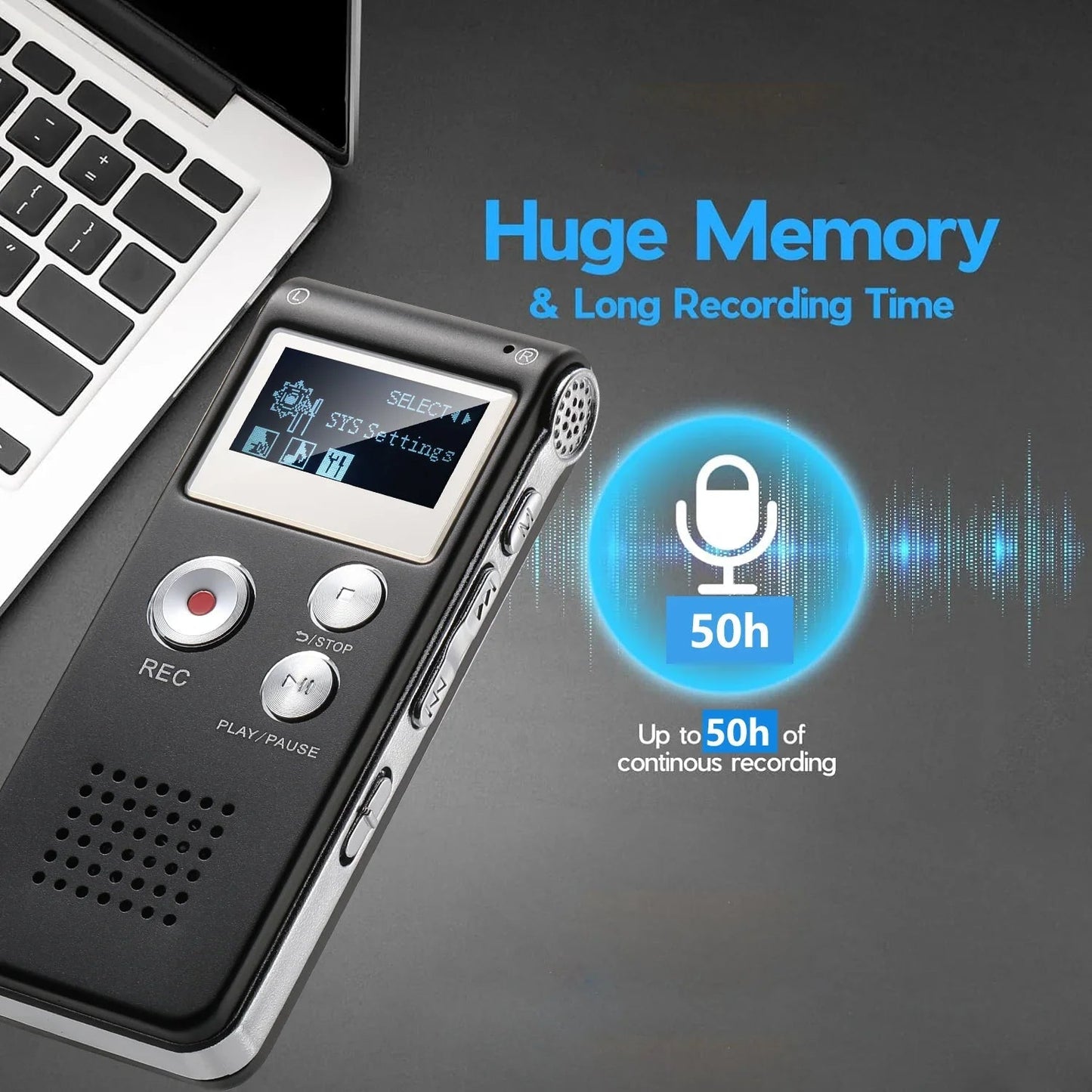 Voice-Activated Digital Dictaphone Recorder