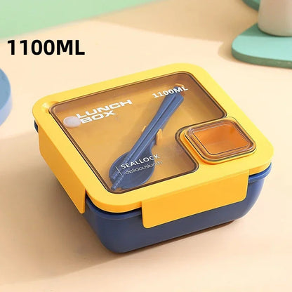 Bento Lunch Box with Cutlery – Leak-Proof