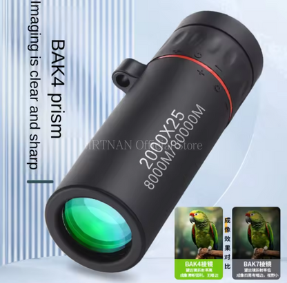 HD Monocular Telescope with Smartphone Mount