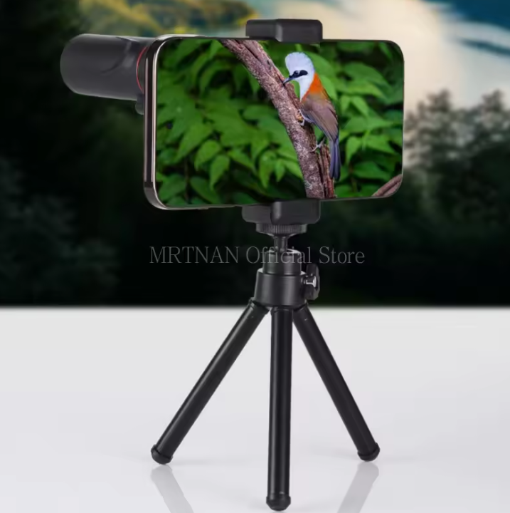 HD Monocular Telescope with Smartphone Mount